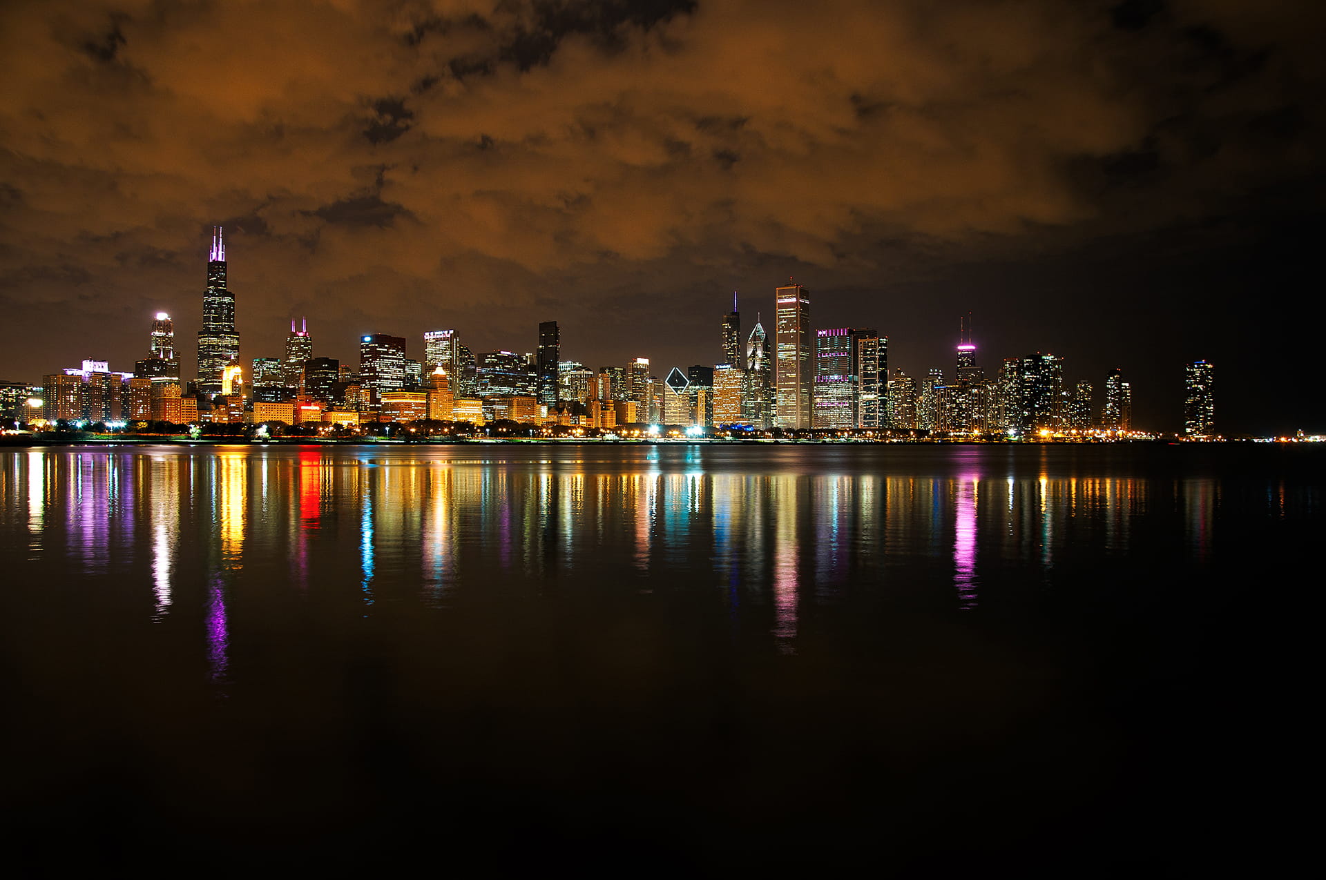 Chicago Skyline at Night
